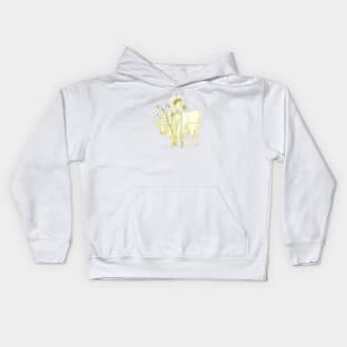 Oxeye Daisy Goddess Kids Hoodie